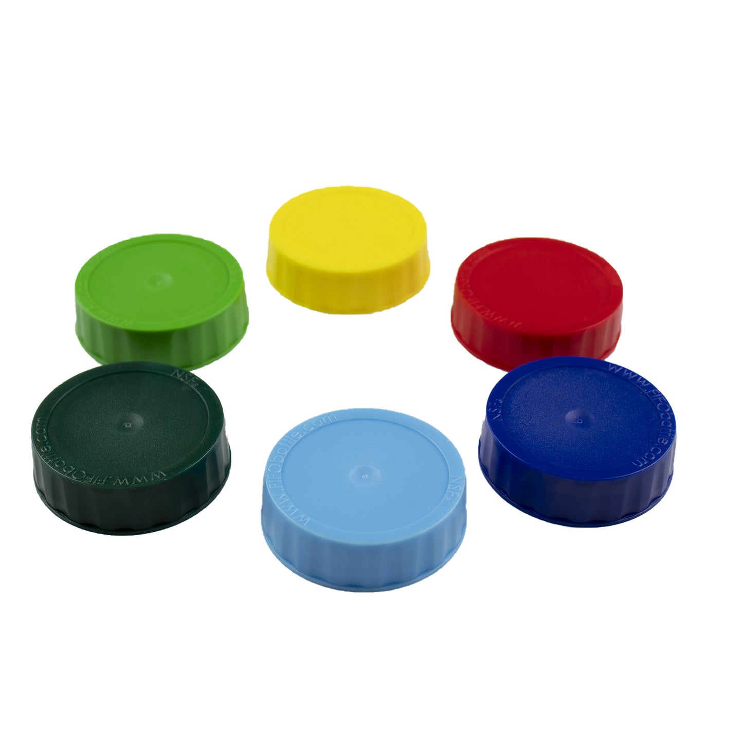 Multi-Coloured FIFO Bottle Caps - 6 Pack